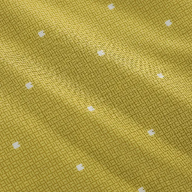 【GOLDEN-TIME】緗色秘境-40支精梳棉-兩用被床包組(雙人)