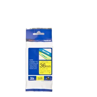 【brother】官方直營 TZe-661★護貝標籤帶 36mm 黃底黑字