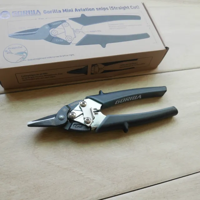 【GORILLA 紳士質人手工具】超省力小型鐵皮剪刀(直剪)