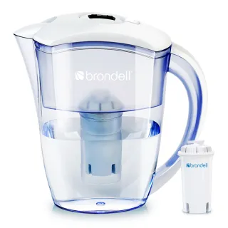 【Brondell】美國邦特爾 H2O+ 長效濾水壺 （白）(養肺養健康 純淨好水不可少)