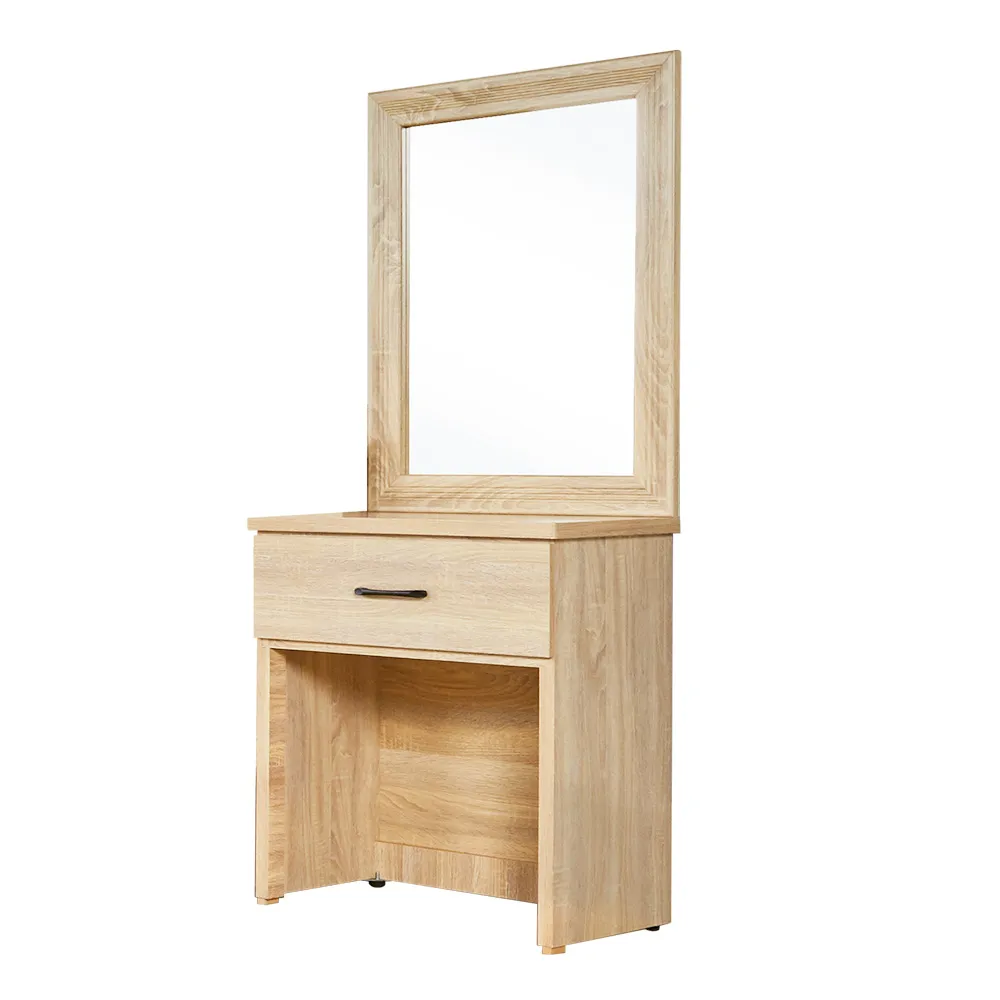 【H&D】福林現代風2尺鏡台組不含椅-4色(2尺鏡台 化妝台 鏡台 化妝桌 鏡桌 桌 台)