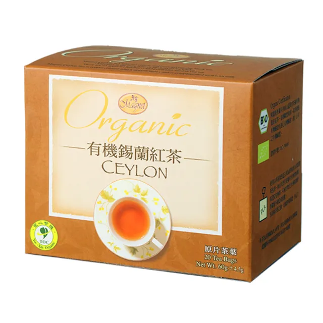 【曼寧】有機精選茶包系列20入x1盒(有機和諧舒壓茶/有機消化健爽茶/有機錫蘭紅茶/有機綠茶)