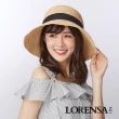 【Lorensa蘿芮】拉菲亞草緞帶裝飾手工編織遮陽草帽