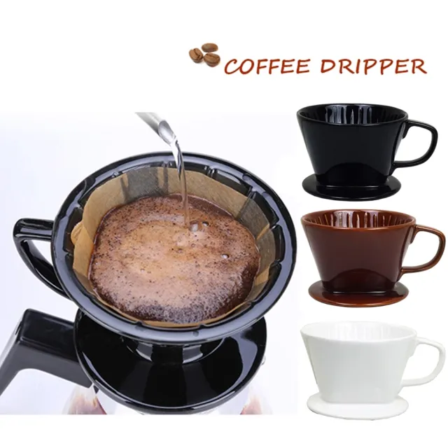 【日式陶瓷】小號咖啡濾杯1-2人份x1/泡咖啡/泡茶濾杯/手沖咖啡濾器(隨機出貨)