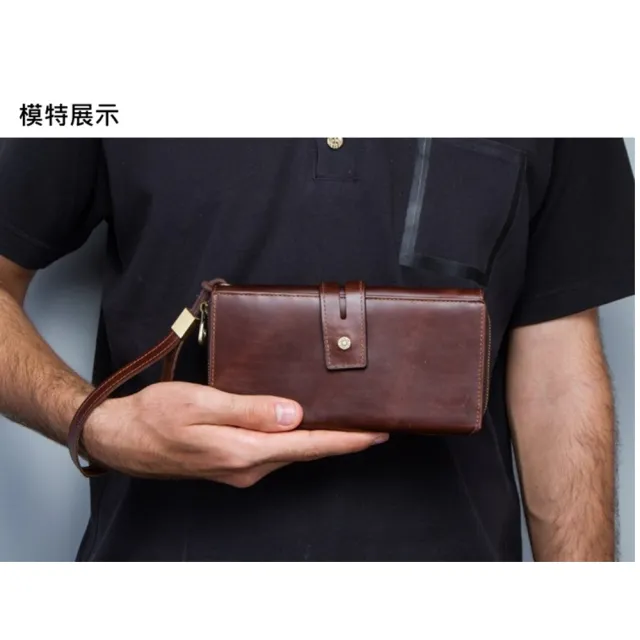 【玩皮工坊】雙11 頭層牛皮28卡位翻頁式長夾 LH585 男夾(2色可選)