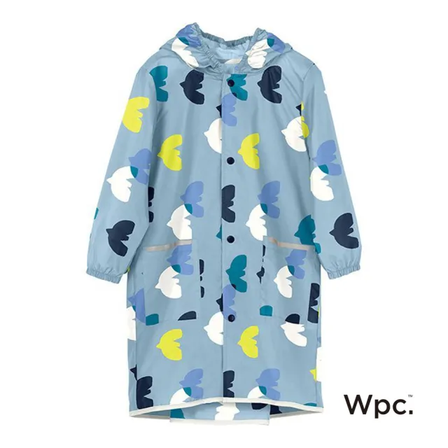 【w.p.c】空氣感兒童雨衣/超輕量防水風衣 附收納袋(悠遊鳥M)