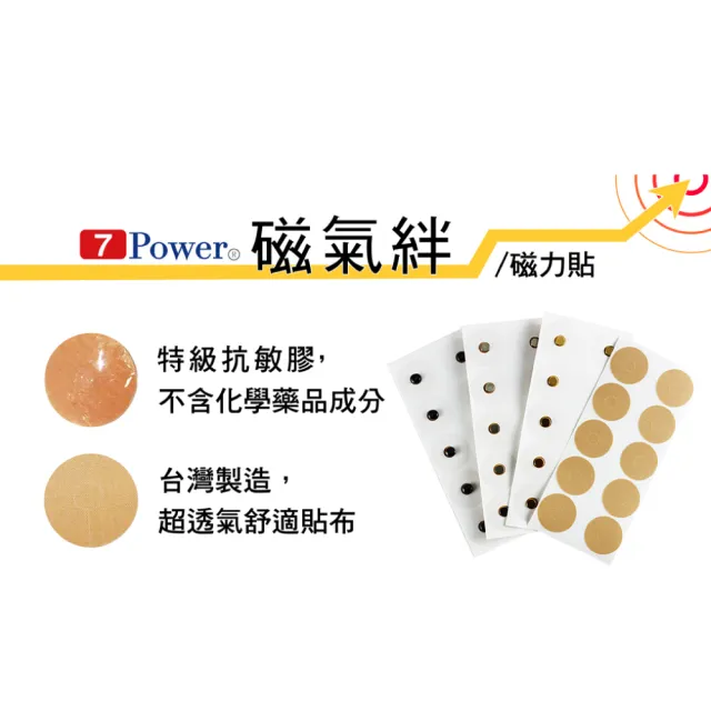 【7Power】MIT舒緩磁力貼2000G X 3包超值組(10枚/包)