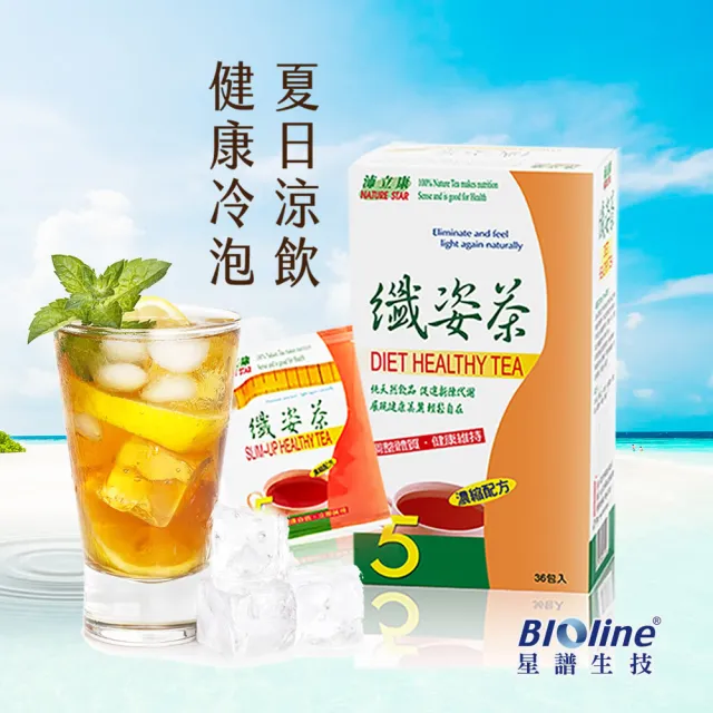 【Bioline 星譜生技】即期品 沛立康纖姿茶X3盒(36包/盒)