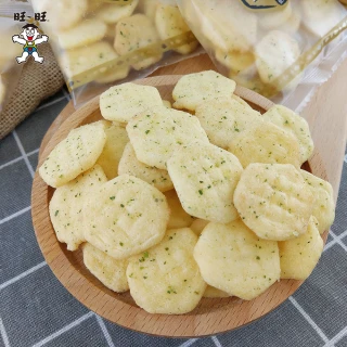 【旺旺】青蔥物語經濟包 240g/包(養生米果米餅 植物五辛素)