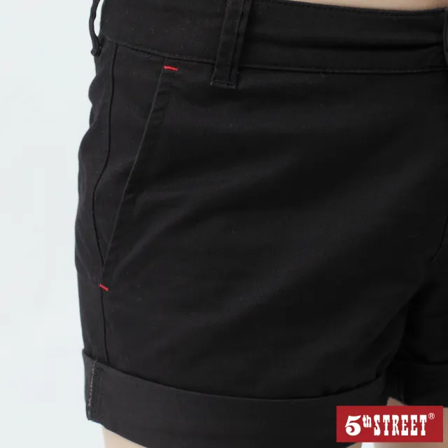 【5th STREET】女時尚休閒短褲-黑色