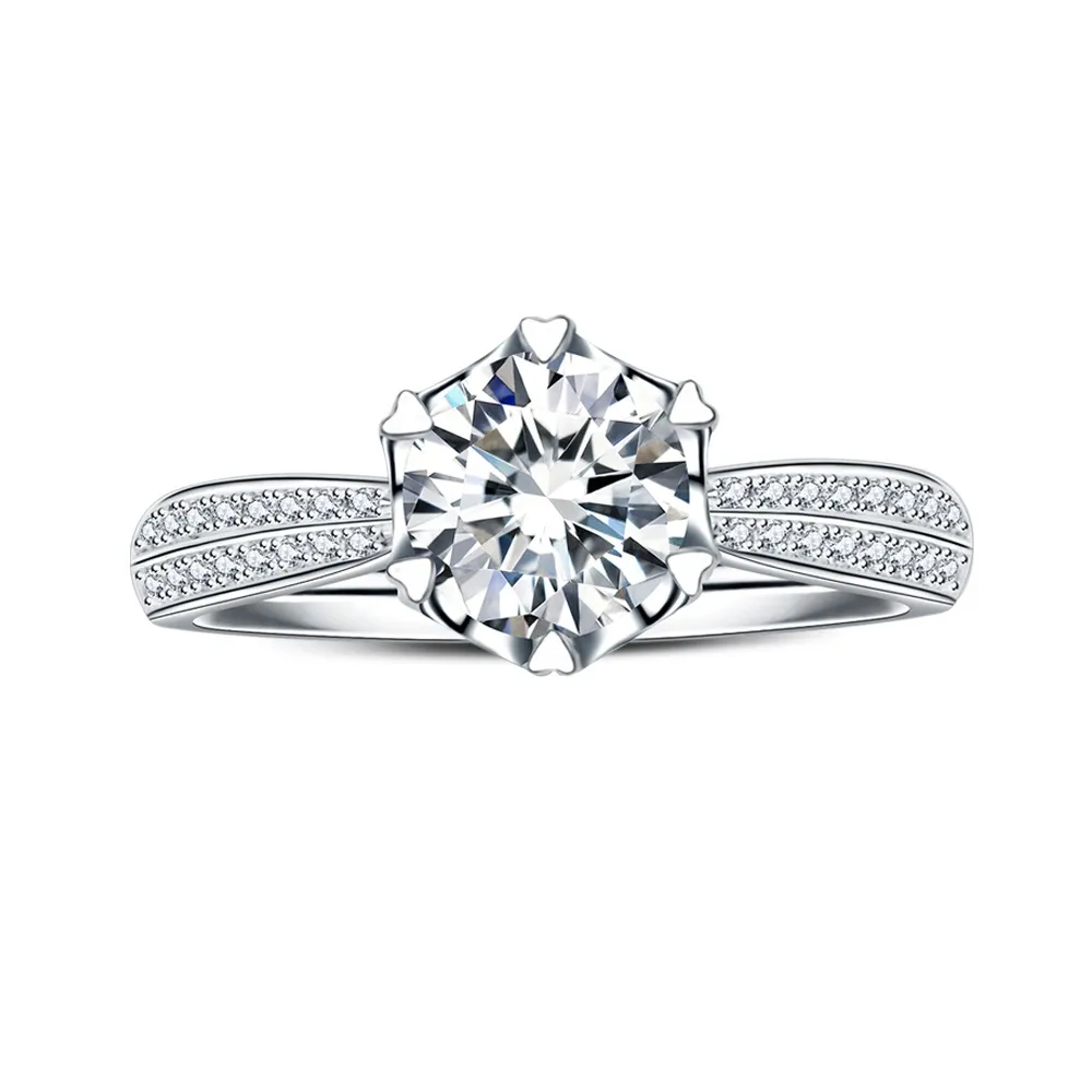【SOPHIA 蘇菲亞珠寶】30分 F/VVS1 18K金 相印 鑽石戒指