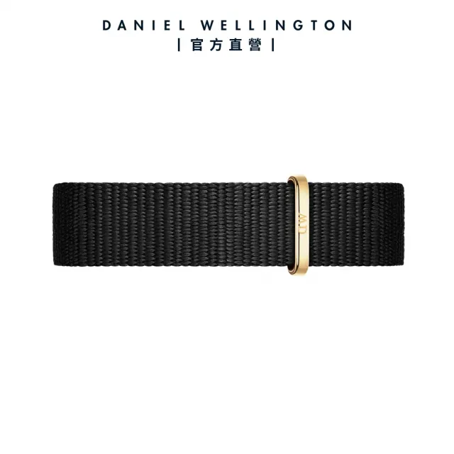 【Daniel Wellington】DW 錶帶 Petite Cornwall 寂靜黑織紋錶帶(DW00200195)