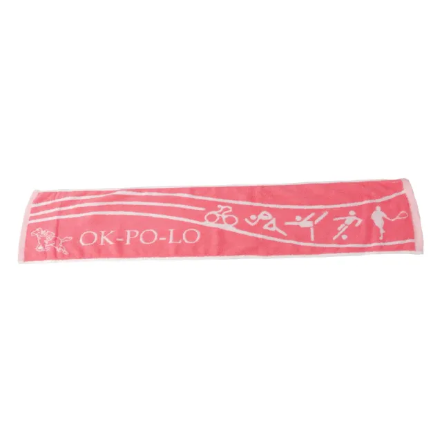 【OKPOLO】台灣製造運動風運動毛巾-2條入(吸汗快速 方便攜帶)