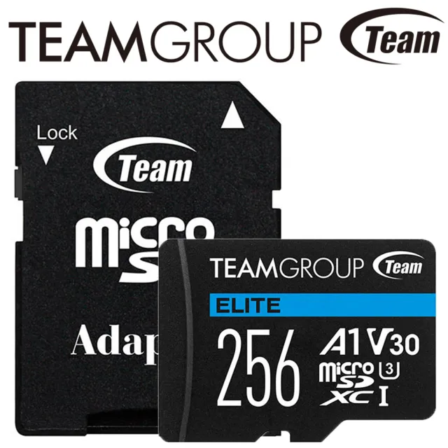 【TEAM 十銓】256GB ELITE microSDXC TF UHS-I U3 A1 V30 記憶卡