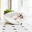 【crazypaws 瘋狂爪子】K.1寵物傢俱 Embrace 抱抱-棉麻款 小型犬貓舒適沙發床(寵物家具/寵物床/寵物窩)
