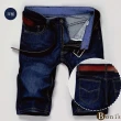 【Boni’s】薄款寬鬆牛仔五分褲 M-2XL(深藍色 / 淺藍色)
