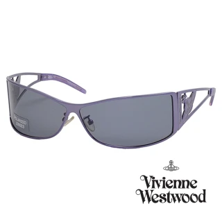 【Vivienne Westwood】英國精品時尚類運動方框系列造型太陽眼鏡(VW59106-星河紫)