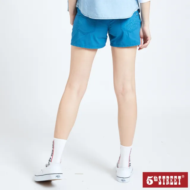 【5th STREET】女休閒短褲-土耳其藍