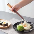 【樂邁家居】手工繞線 木質 餐具組(筷子x1 湯匙x1 小麥收納盒x1)