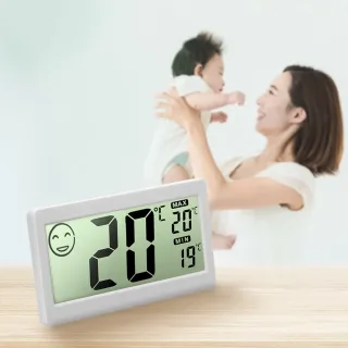 【Beroso 倍麗森】日式簡約超大螢幕溫濕度計(時鐘 溫濕度計 夜燈 寶寶房 辦公室 開學 雨天 潮濕 電子鐘)