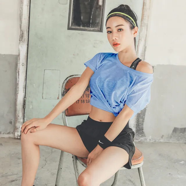 【BODYAIR】寬版柔軟透紋短袖上衣(瑜珈.慢跑.運動.健身.透氣.舞蹈.運動服)