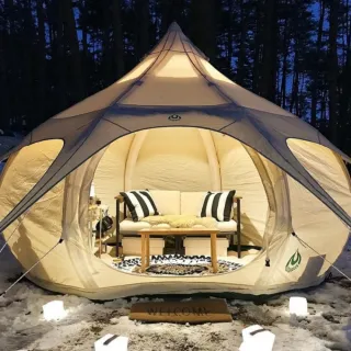 【英國 Lotus Belle】充氣式蓮花帳篷(3米)