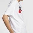 【NIKE 耐吉】T恤 NSW Logo TEE 運動休閒 男款 基本 百搭 圓領 棉質 穿搭推薦 白 紅 黑(AR5005-100)