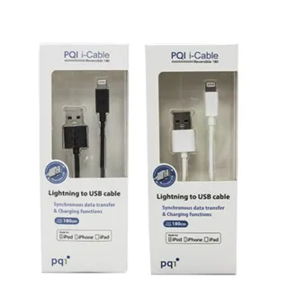 【PQI 勁永】PQI i-Cable Lightning to USB A 180cm充電編織線(Lightning MFI認證)