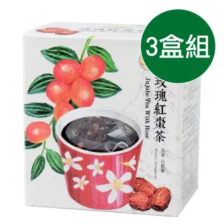 【曼寧】台灣玫瑰紅棗茶輕巧盒3gx15入x3盒