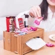 【VENCEDOR】DIY組合桌上紙巾盒(衛生紙盒 遙控器盒 木質 桌上紙巾收納盒-4入)