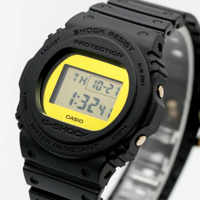 CASIO 卡西歐】G-SHOCK 榮耀年代金屬鏡面腕錶(DW-5700BBMB-1) - momo