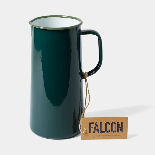 【英國 Falcon】獵鷹琺瑯 琺瑯冷水壺 3品脫 水瓶 水壺 琺瑯壺 1.7L 茴香綠