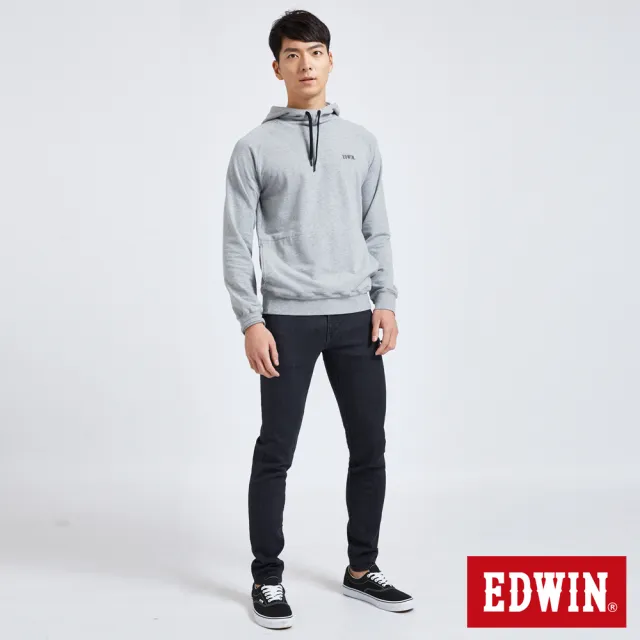 【EDWIN】男裝 EDGE 超彈窄管長褲(黑色)