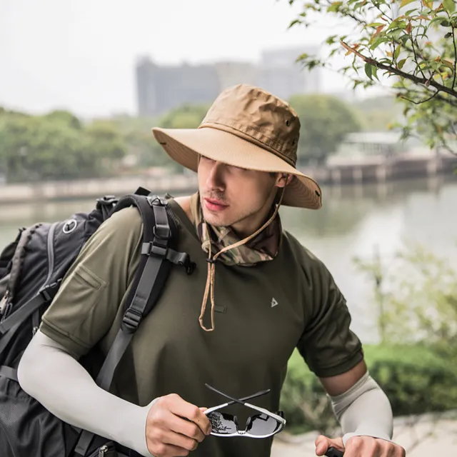【EZlife】休閒登山速乾折疊防曬帽
