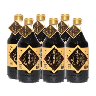 【黑豆桑】天然極品古早金豆醬油(550mlx 6瓶)
