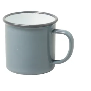 【英國 Falcon】獵鷹琺瑯 馬克杯 茶杯 水杯 琺瑯杯 350ml 灰藍