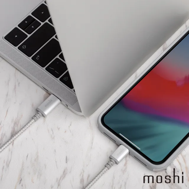 【moshi】Integra 強韌系列USB-C to Lightning 充電線 傳輸編織線（1.2 公尺）(iPhone充電線)