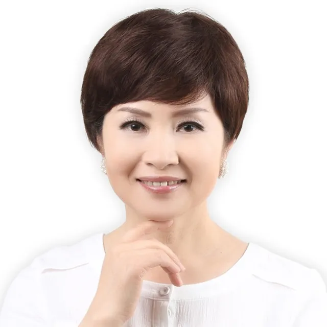 【米蘭精品】現貨+預購 女假髮整頂真髮透氣假髮片輕量假髮免打理隱形增髮整頂假髮角色扮演(短髮2色73vc44)