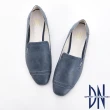 【DN】俐落風格 復古刷舊牛皮樂福鞋(藍)