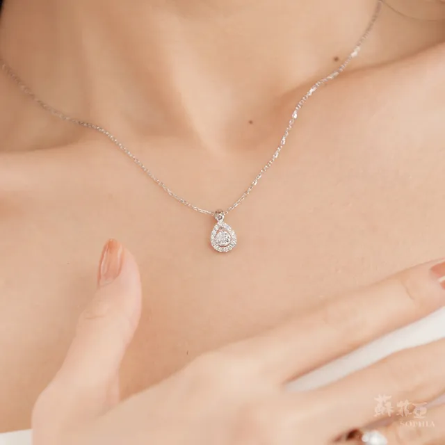 【SOPHIA 蘇菲亞珠寶】30分 F/VVS1 18K金 愛洛娜 鑽石項鍊