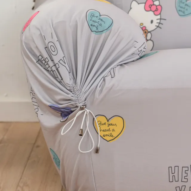 【格藍傢飾】Hello Kitty 凱蒂貓 涼感彈性沙發套-3人座(7款可選)