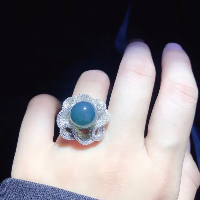 【勝弘珠寶】多明尼加藍珀銀河之星戒指