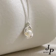 【Jpqueen】溫柔花苞豆豆珍珠簡約日韓項鍊(銀色)
