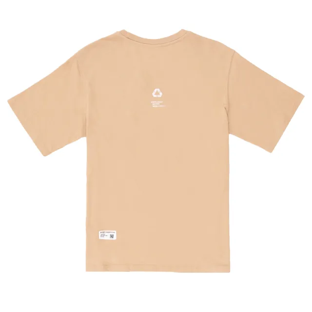 【5th STREET】短袖 短t 上衣 t恤 TEE 有機棉 中性 卡其 奶茶色(570917)