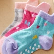 【小綠豆居家百貨】日本不勒腳 防滑繽紛純棉襪-三雙組(嬰兒襪 防滑襪 小孩襪 幼童襪 童襪 襪)
