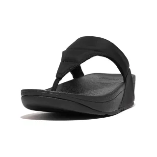 【FitFlop】LULU WATER-RESISTANT PADDED TOE-POST SANDALS防水造型夾腳涼鞋-女(靓黑色)
