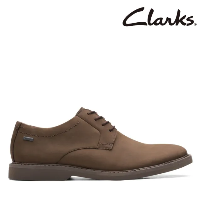 【Clarks】男鞋Atticus LT Lo GTX全新升級GTX防水正裝休閒鞋 皮鞋(CLM61224D)