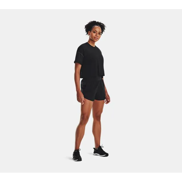 【UNDER ARMOUR】UA 女 Woven 短褲 黑(1377555-001)