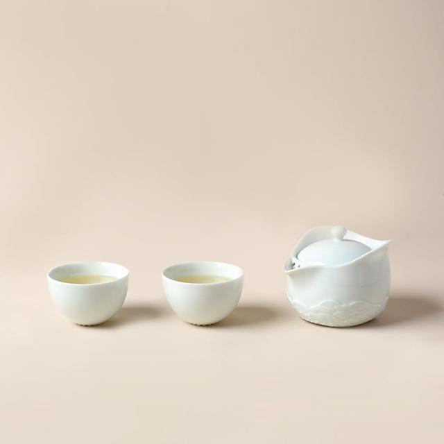【LohasPottery 陸寶】淩波自在茶組-影青(一壺兩杯 共享好茶)