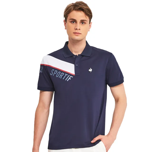 【LE COQ SPORTIF 公雞】排汗速乾運動Training短袖POLO衫 男-3色-LWR21642